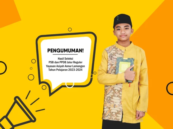 pengumuman ppdb jalur reguler mts yusuf annur lamongan