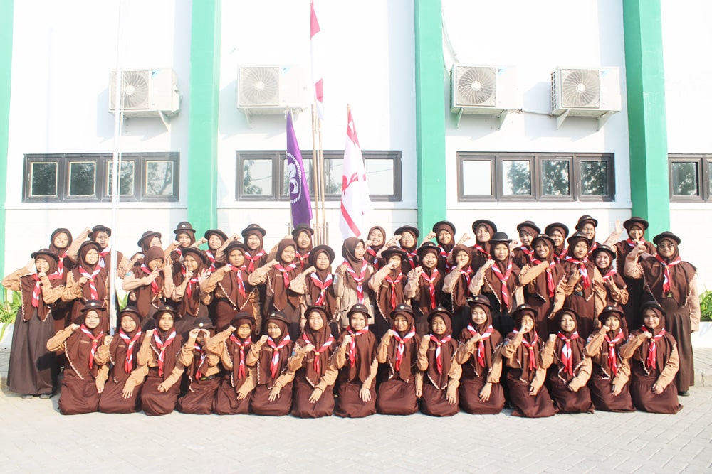 upacara peringatan Hari Pramuka ke-62 Tahun di MTs Yusuf Annur